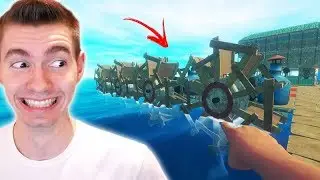 O NOVO MOTOR para o MEU BARCO! (FUNCIONOU) - Raft