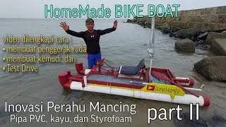 ide kreatif membuat perahu mancing dari pipa PVC. part II