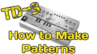 Behringer TD3 - How to make patterns / Midi Mode / Change Key
