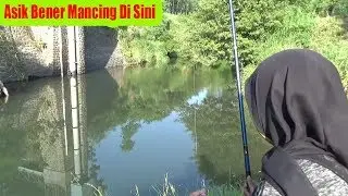 Mancing Sama Istri Disni Mantap Banget Mas Bro,,Air Jernih Banyak Pula Ikan Nya