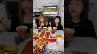 GIANT TTEOKBOKKI SPICY RAMEN RACE! 