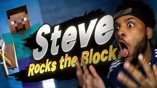 MINECRAFT STEVE JOINS SMASH !!! - LIVE REACTION