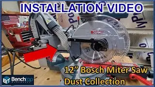 Miter Saw Dust Collection Dust Chute INSTALL GUIDE for 12