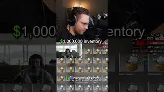 The $1,000,000 inventory opened 💀 #cs2  #trainwrecks  #trainwrecstv #ohnepixel