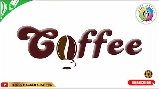 Coffee Logo in Corel | Tools Hacker Graphix