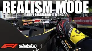 F1 2020 REALISM MODE - MONACO (100% RACE + COCKPIT + NO HUD + TRACKIR + NO ASSISTS)