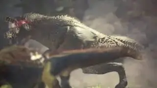 Deviljho Cutscene with music from Evangelion - Monster Hunter World