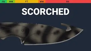 Gut Knife Scorched - Skin Float And Wear Preview