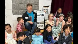 A2 STEAM first graders present historical markers to the Ann Arbor District Library