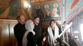 Николо-Покровский квартет г.Москва. Видеозапись Богослужения.