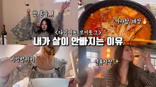 몸무게가 줄지않는 다이어트브이로그