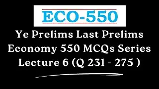 Absolutely Essential 550 MCQs of Economy for Prelims 2024 | Concept Building with Satyam Jain
