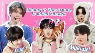 Johnny and Sion fighting over who gets to adopt Sakuya