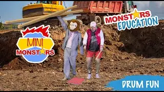 Drum Fun | Music For Kids | Monstar Education | Mini Monstars | Kids Interactive learning