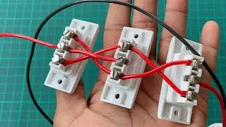 Crazy  😜Connection with 3 Switches | 1 Bulb controlled by 3 Switches |