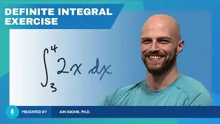 Definite Integral Exercise — Topic 90 of Machine Learning Foundations