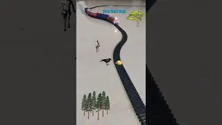 Crow saw the lemon on the railway track and the train is approaching fast | Crow Videos 🍋 🐦
