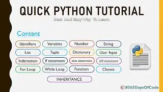 Easy & Fast Way To Learn Python | Python Tutorials | One Video- No Ads