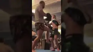In the art of Muay Thai, where the teep guides the flying elbow🥊