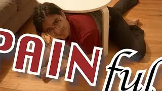 man gets stuck under table, what happens next will surprise you