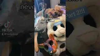Top five masks I never finished part 2!! #therian #furry #theriangear #fursuit #crafts #diy