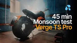 Can This Electric Motorcycle Handle a Monsoon? Verge TS Pro Takes on 45 Minutes of Rain!