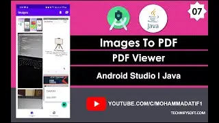 Images To PDF | 07 PDF Viewer | Android Studio | Java