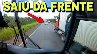 Motorista de onibus fazendo ultrapassagens perigosas na BR-101