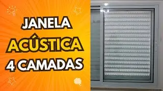Janela Acústica: Elimine BARULHO da Rua