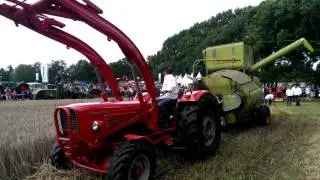 Fijne Bendjes Kappert am dreschen mit Güldner und Claas