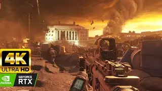 Russian Invasion of US Call of Duty Modern Warfare 2 Remastered [4K PC 60FPS]