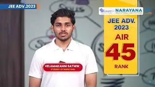 AIR 45th Rank Velamakanni Satwik in JEE Advanced 2023