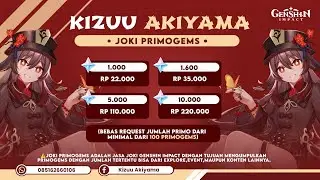 🔴 LIVE JOKI GENSHIN IMPACT | FARM 15000 PRIMOGEMS — KIZUU AKIYAMA