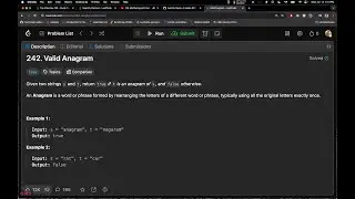Leetcode in Nvim - 242. Valid Anagram