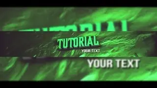 After Effects TUTORIAL: How to create a YouTube Banner (GERMAN IN DESCRIPTION)