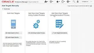 Add new target in Oracle oem 13c