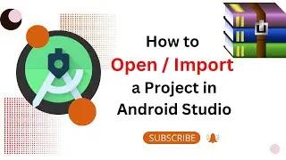 How to open/import project in Android Studio | Open zip file / Source code in android studio in Urdu