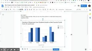 Bar Graphs and Line Graphs Using Google Docs Sheets