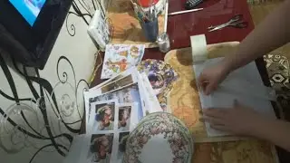 Как из распечатанного рисунка сделать салфетку. Декупаж. Часть-1. 