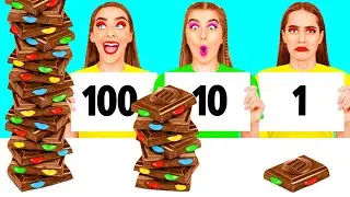 100 Слоев еды Челлендж | Смешные Ситуации от DaRaDa Challenge