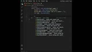 Program to calculate area of square in java | #Java