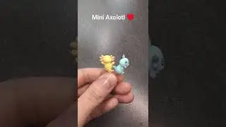 Mini Axolotl Made with Clay #axolotl #clay #polymerclay #miniatures