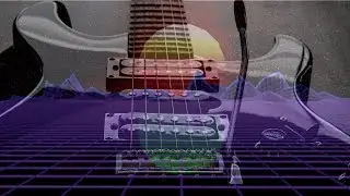 80s Synth Pop Retrowave Guitar Backing Track in Am
