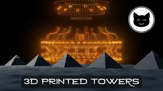 3D Printed Eiffel Tower, Pyramid, Burj Khalifa and Statue of Liberty + CGI shots