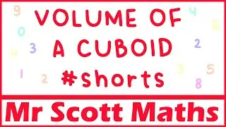 Volume of a Cuboid #shorts