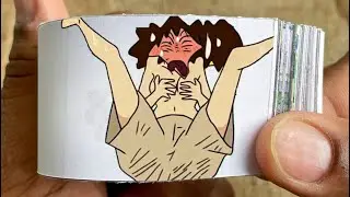 ShinChan Cartoon Flipbook #41 | Misae Nohara Bathing Flip Book | Flip Book Artist 2024