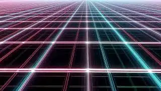 Neon Grid Background Video – FREE Synthwave Loop