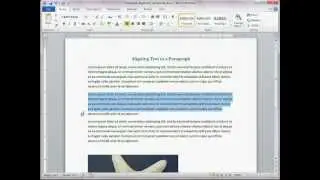 In Word: Align text in Word-left, center, right, justify