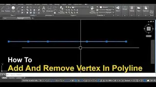 How to Add and Remove Vertex in Polyline at AutoCAD ||