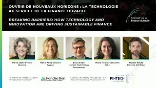 Ouvrir de nouveaux horizons: La technologie au service de la finance durable